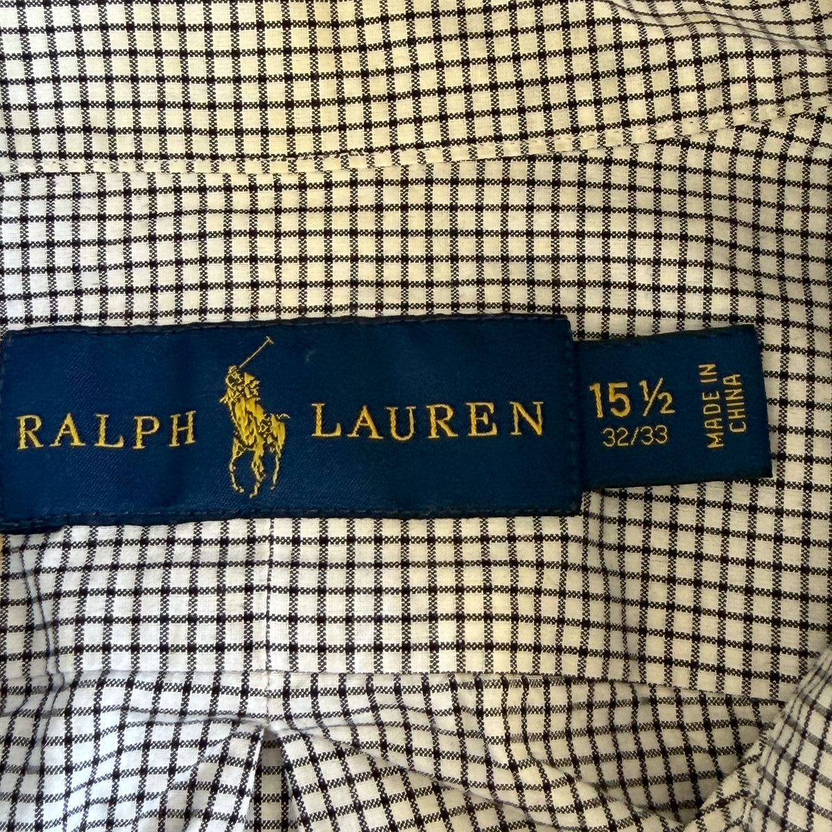 Polo Ralph Lauren Checkered Button Up Shirt - S