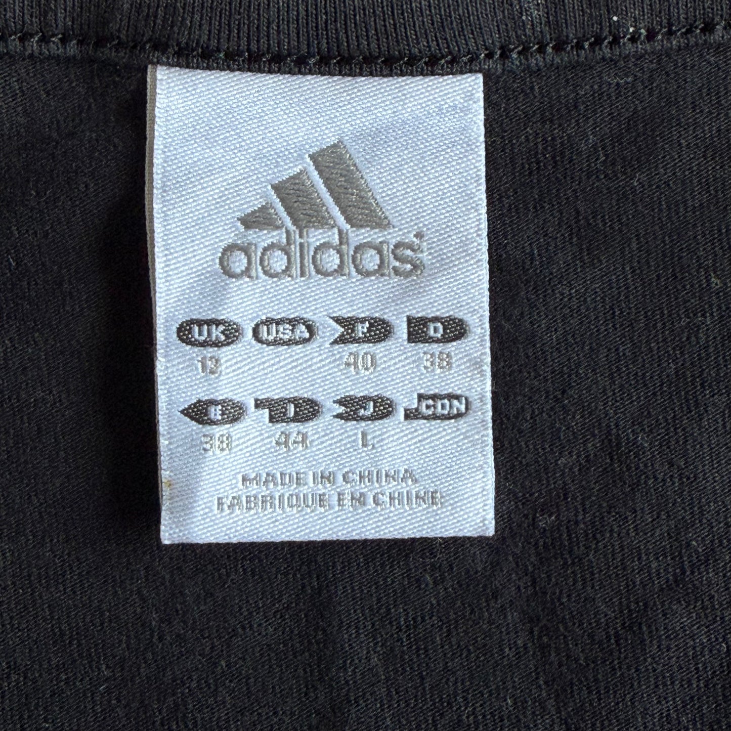Y2K Adidas Three Stripe Top - L