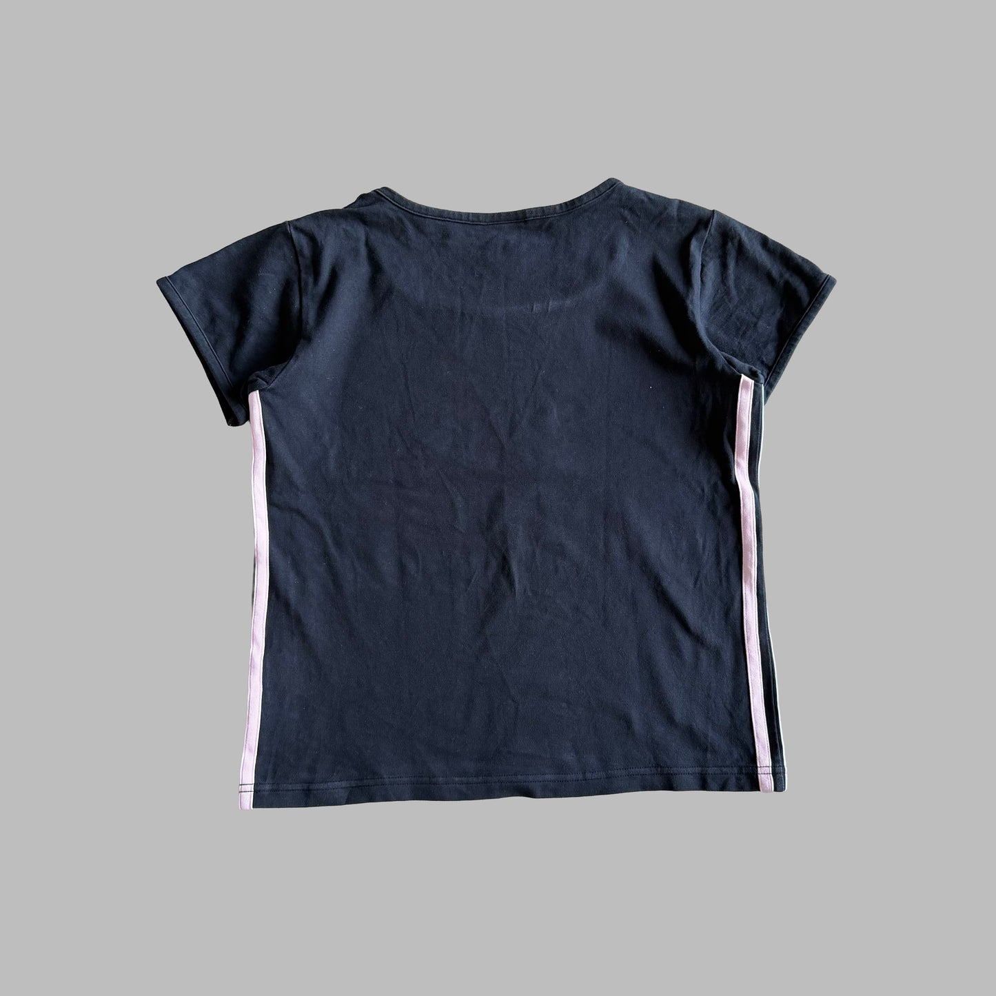 Y2K Adidas Three Stripe Top - L