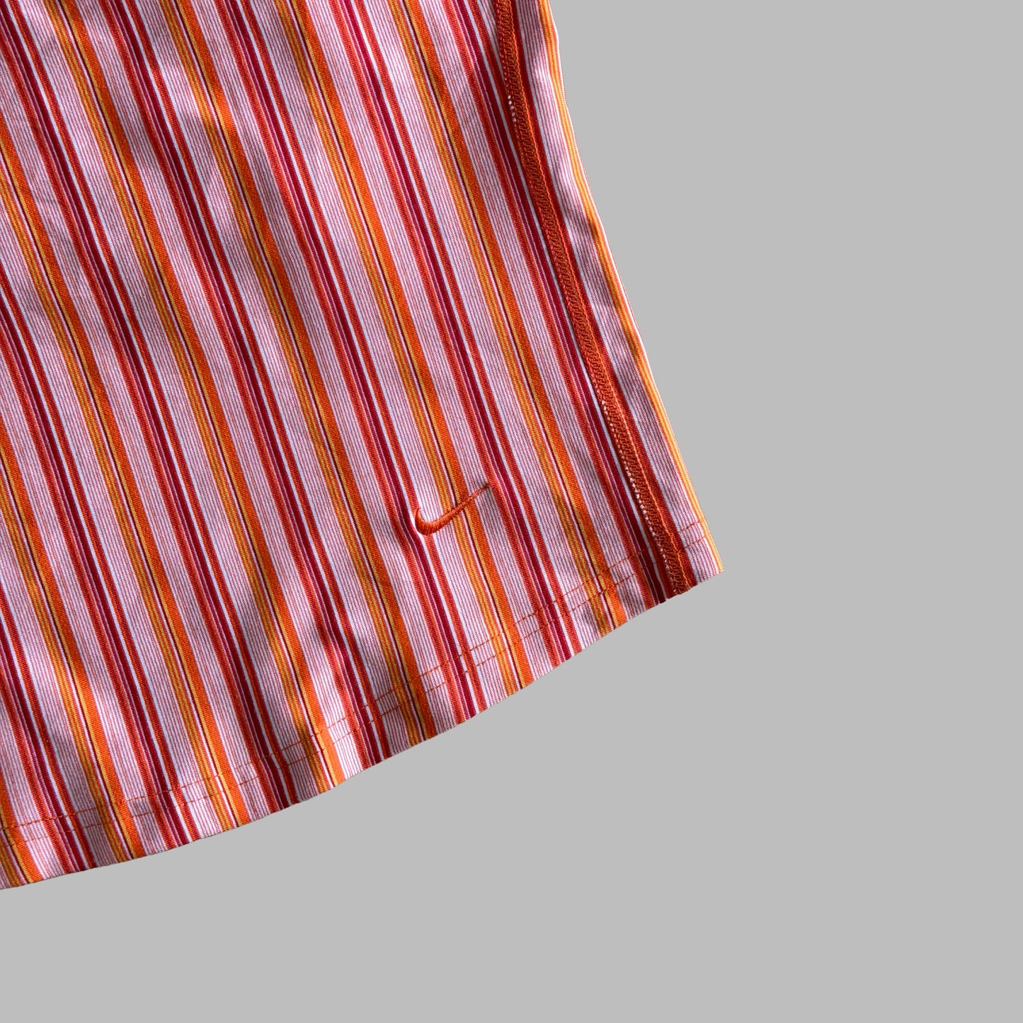 Y2K Nike Striped Rcerback Activewear Tank - M