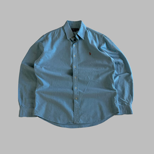 90s Polo Ralph Lauren Cotton Button Up Shirt - M
