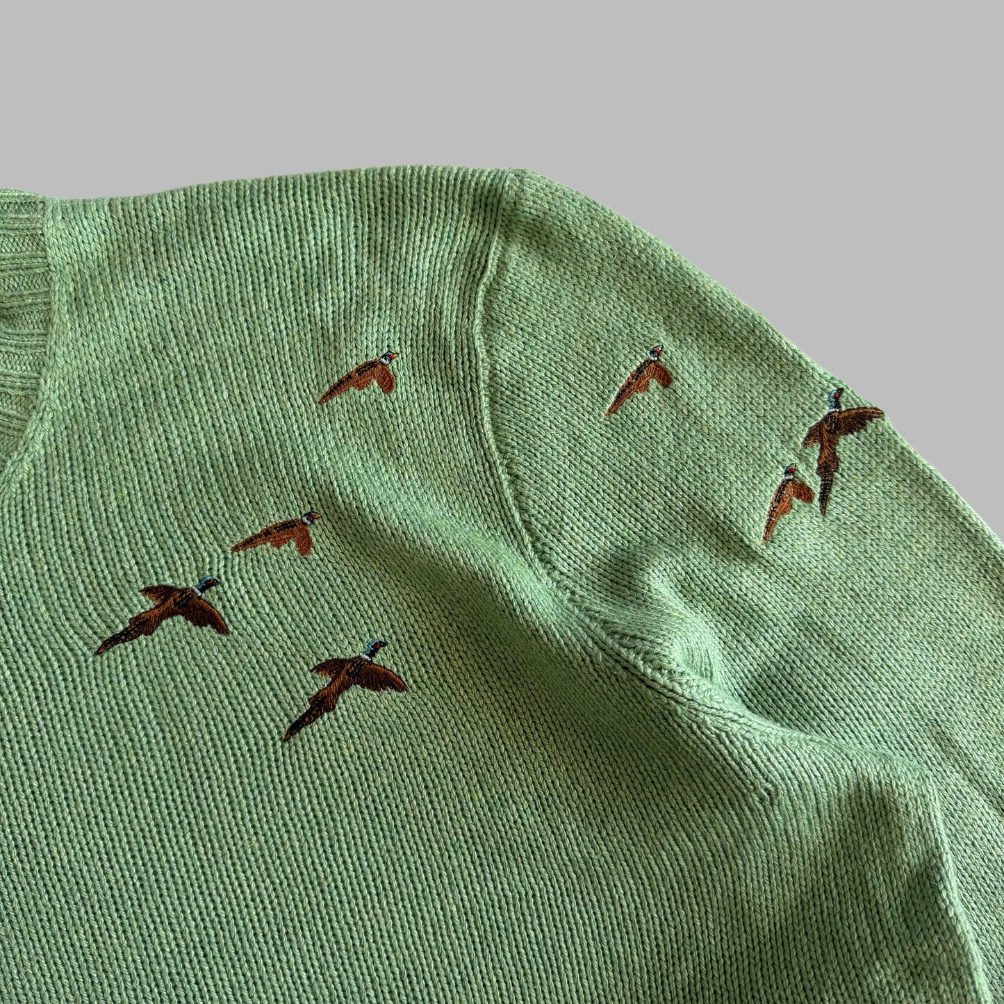 90s Polo Ralph Lauren Embroidered Bird Knit - XL