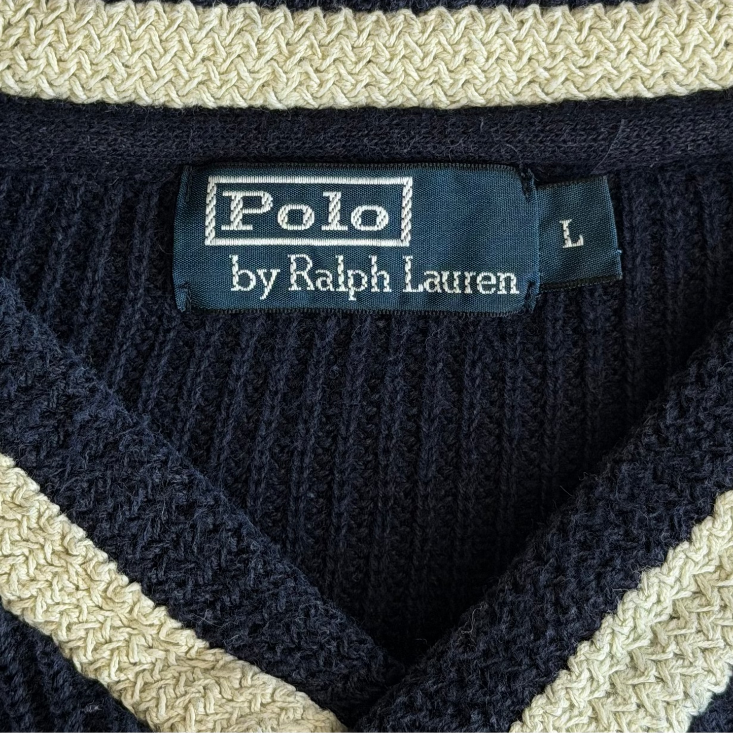 90s Polo Ralph Lauren 1932 Heavy Knit Sweater - L
