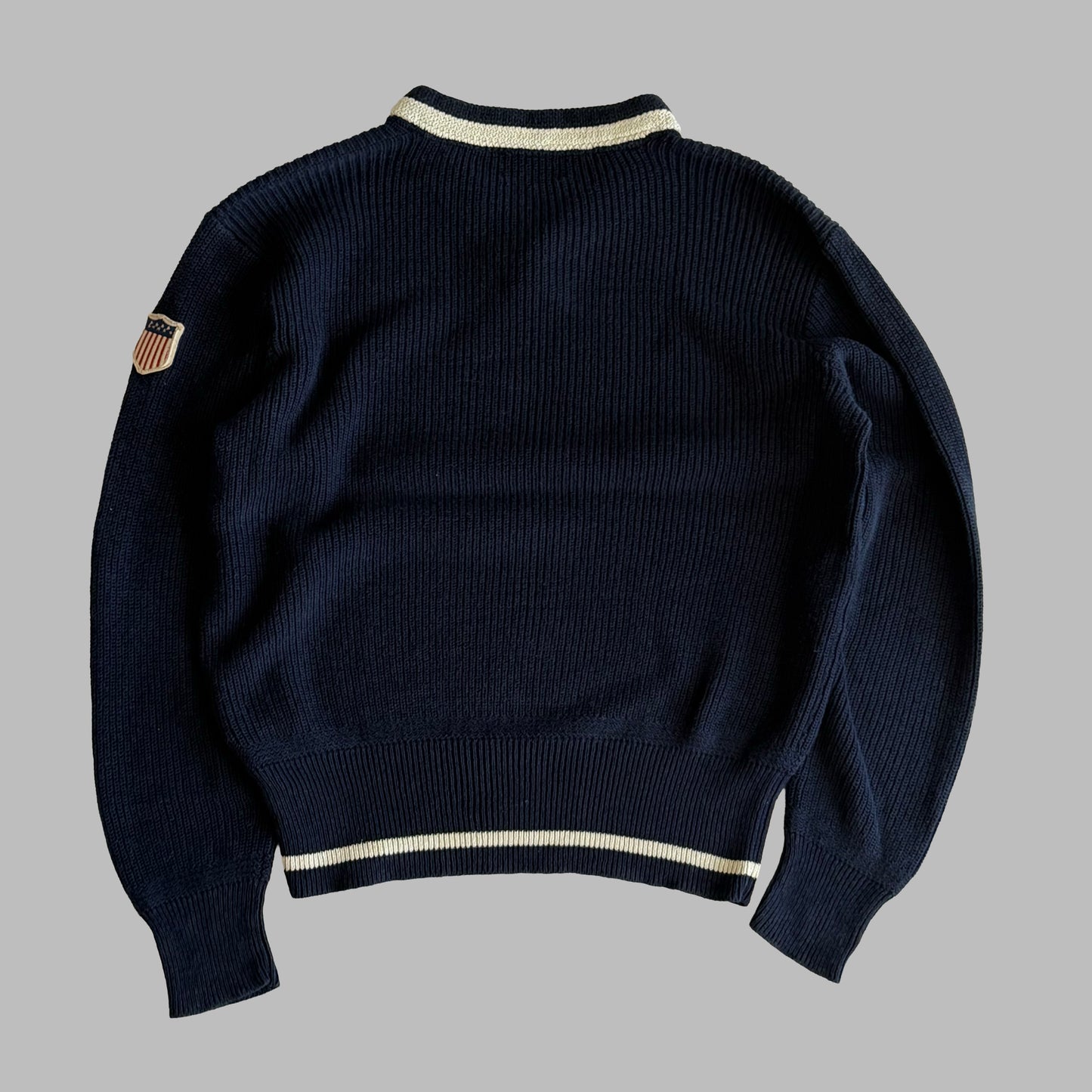 90s Polo Ralph Lauren 1932 Heavy Knit Sweater - L
