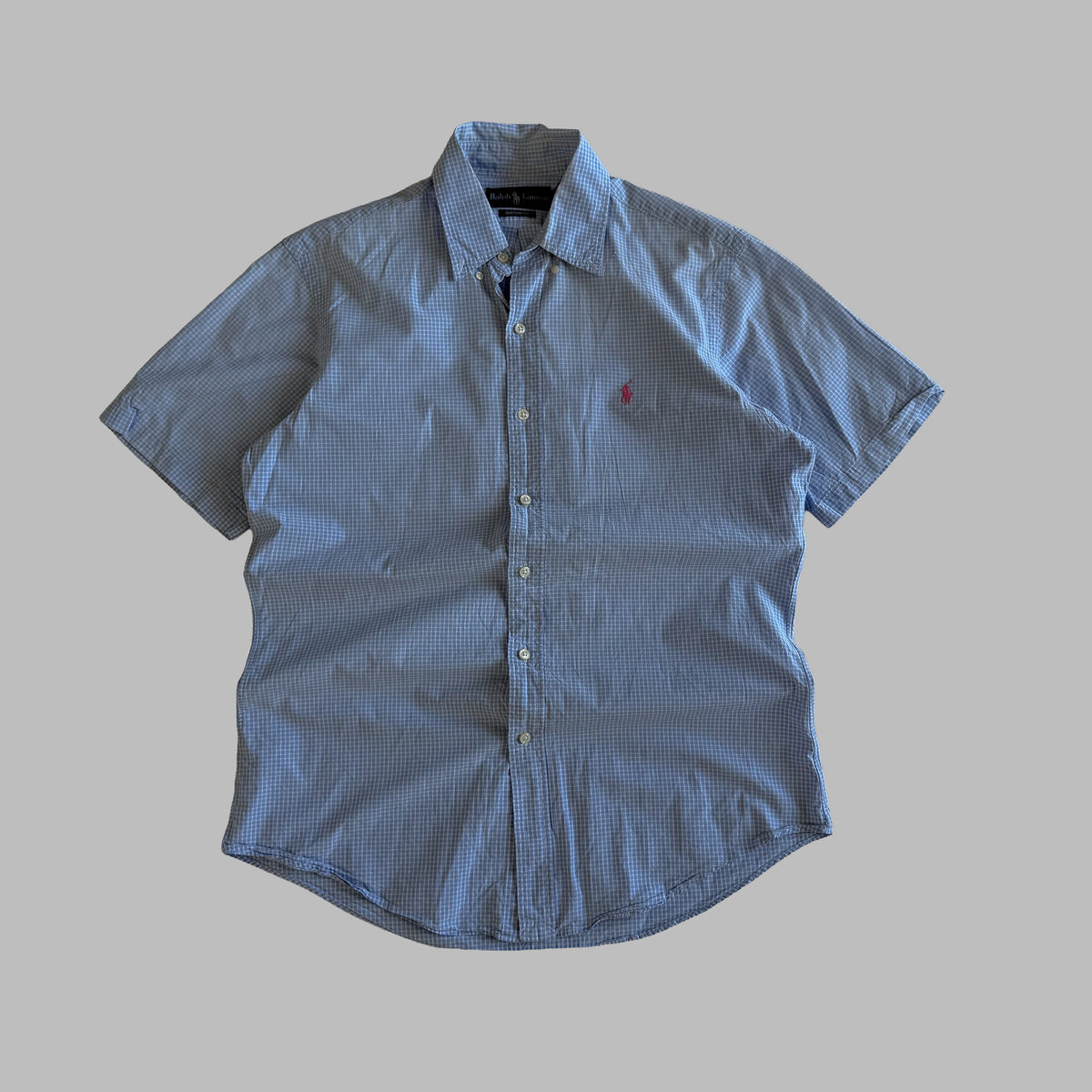 90s Polo Ralph Lauren Checkered Button Up Shirt - S