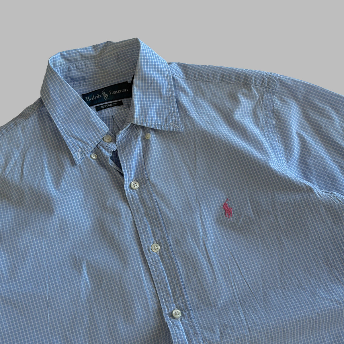 90s Polo Ralph Lauren Checkered Button Up Shirt - S