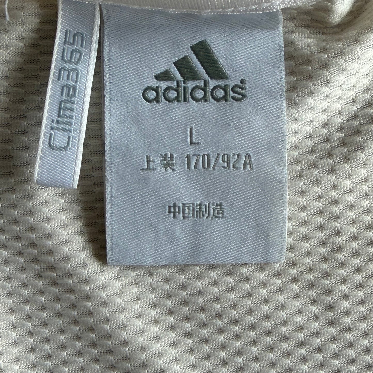 Y2K Adidas Three Stripe Activewear Top - L/XL