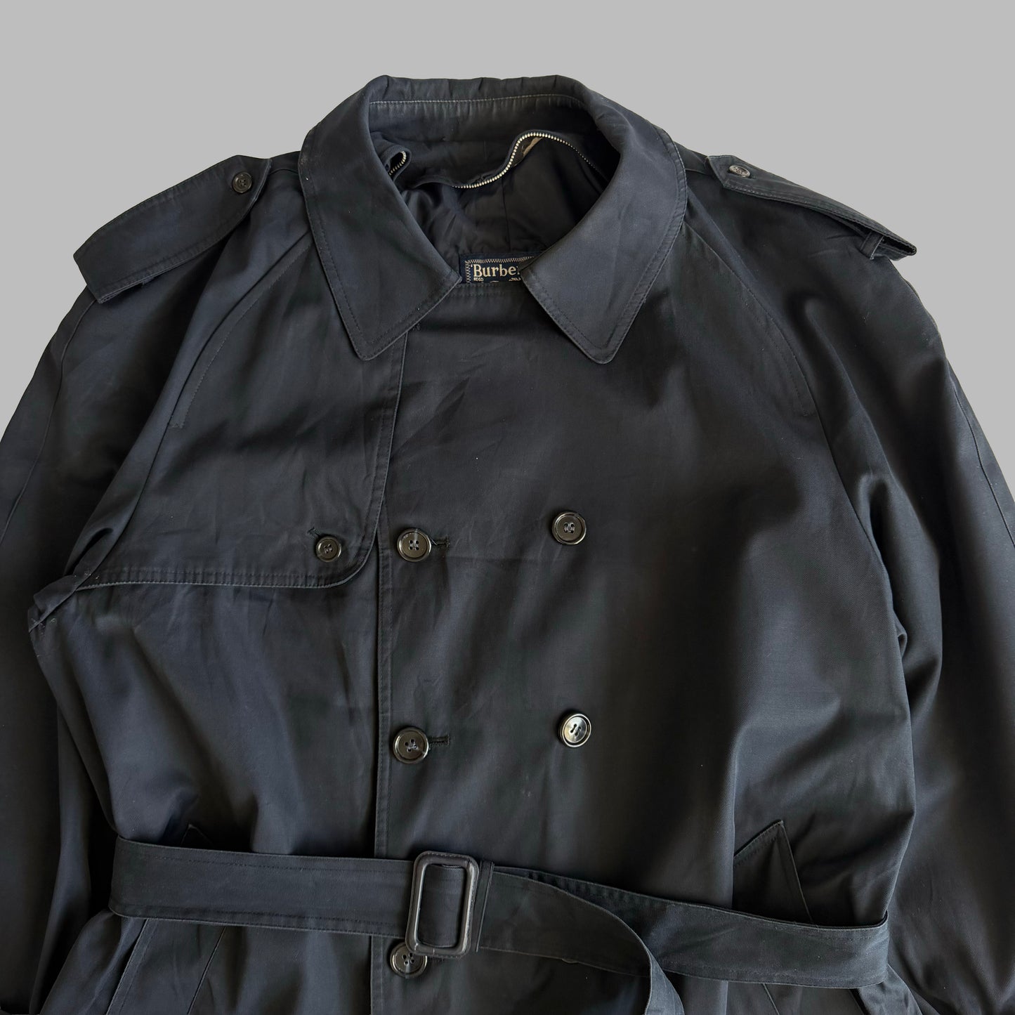 90s Double Breasted Burberry trench Coat - M