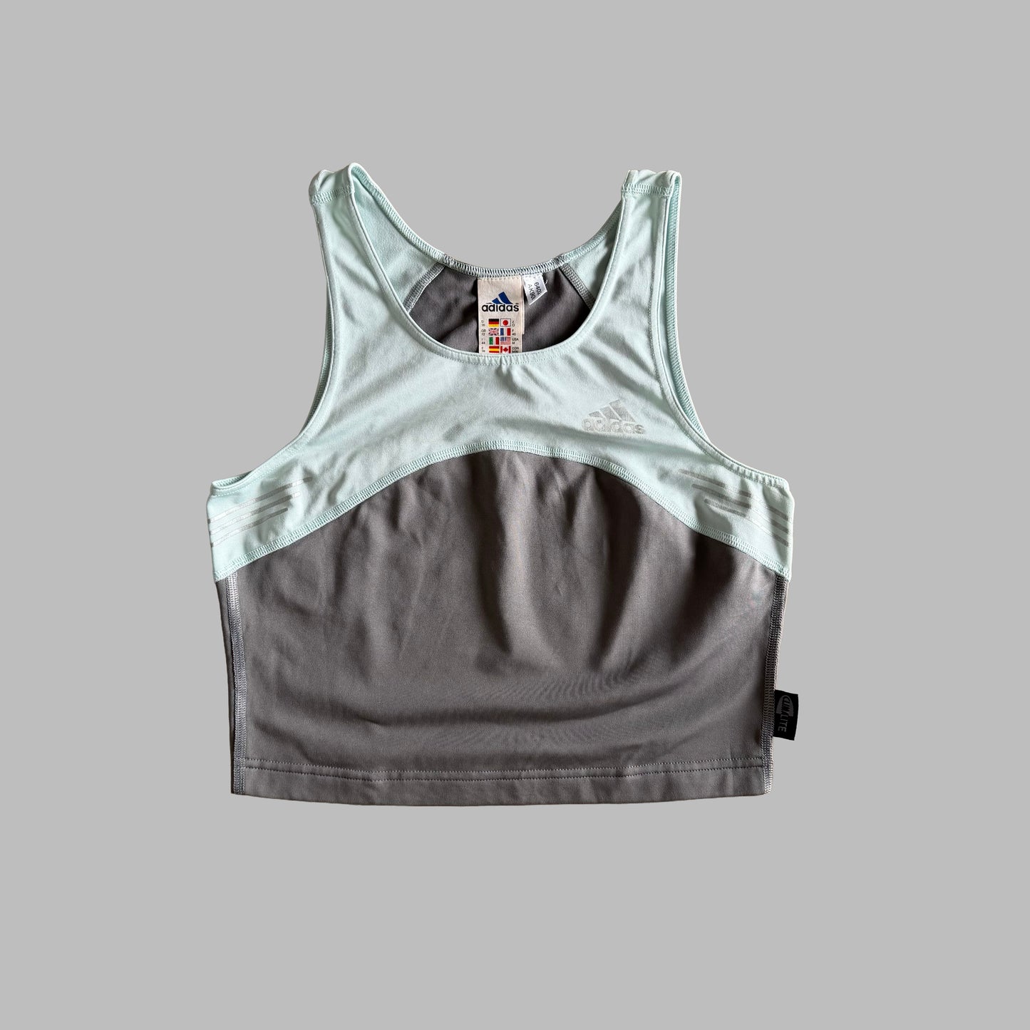 90s Adidas Colourblock Activewear Top - M