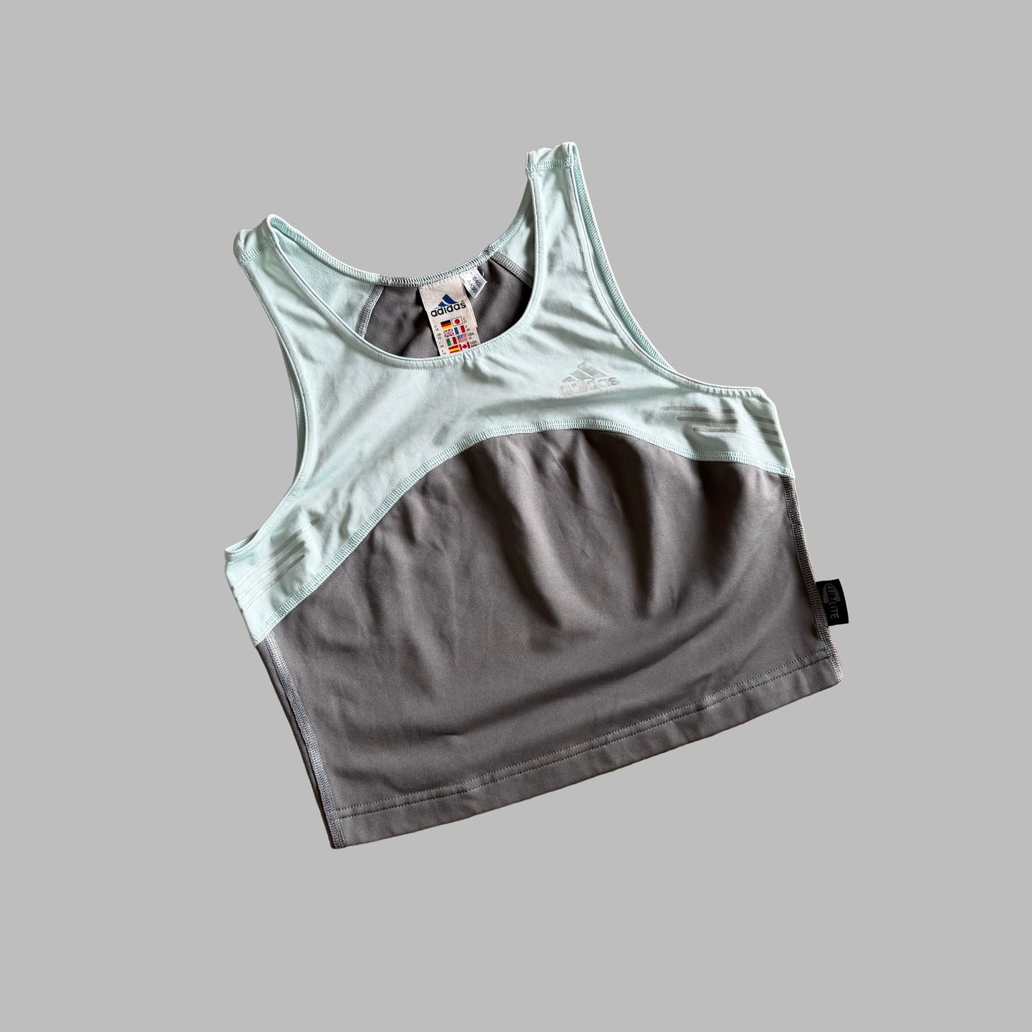 90s Adidas Colourblock Activewear Top - M