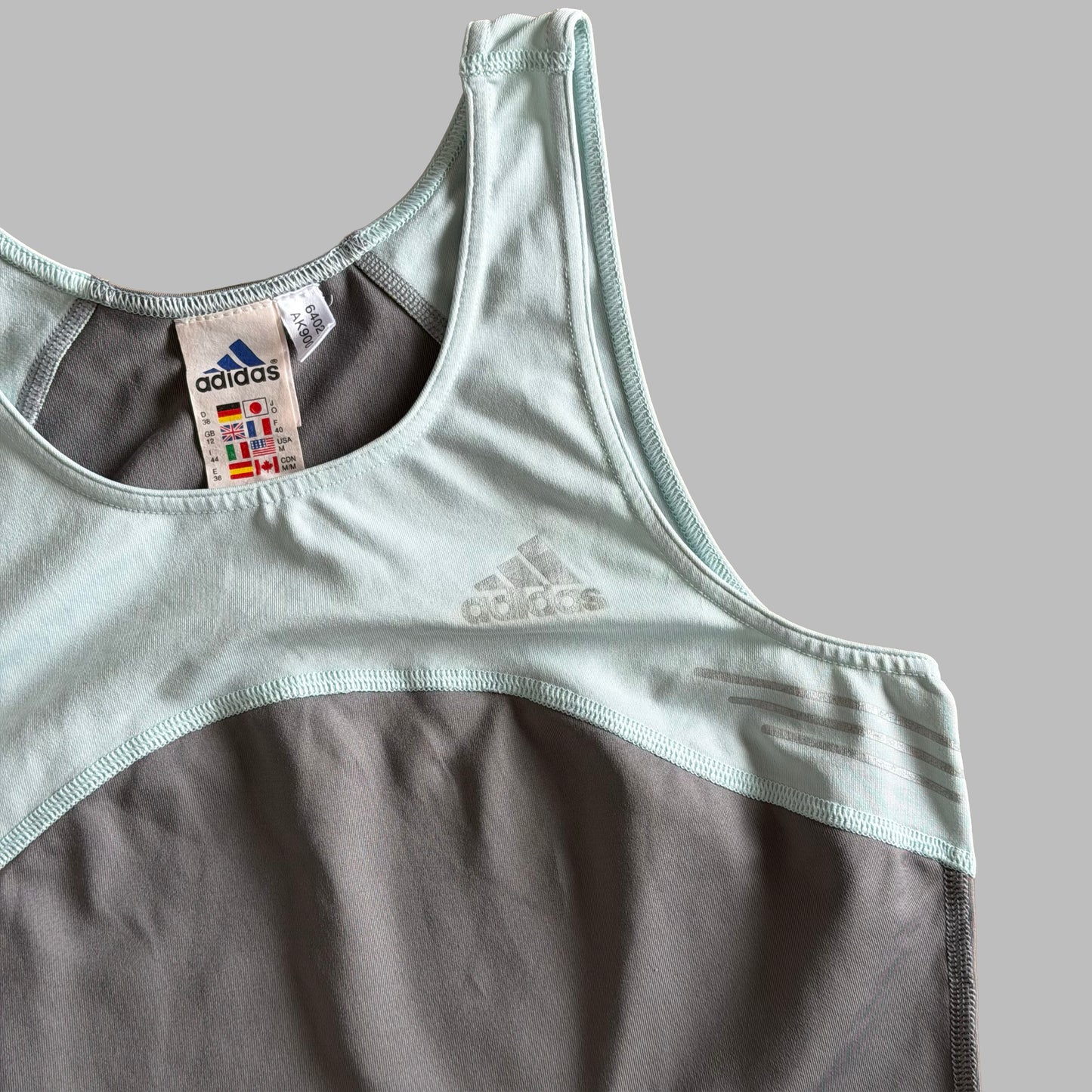 90s Adidas Colourblock Activewear Top - M
