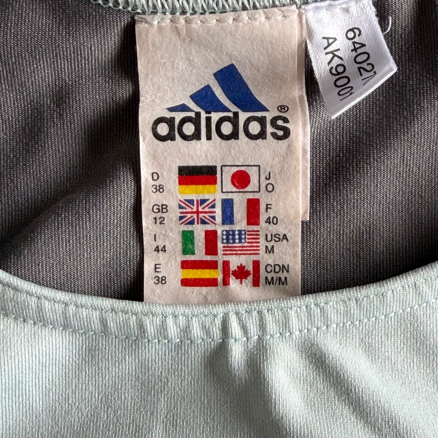 90s Adidas Colourblock Activewear Top - M