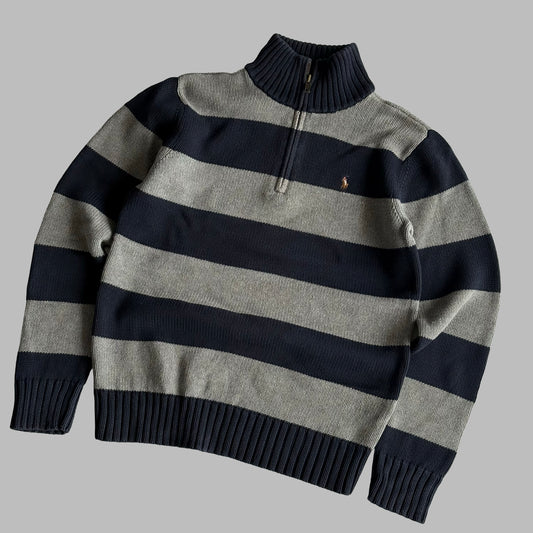 Ralph Lauren Striped Quarter Zip - Small