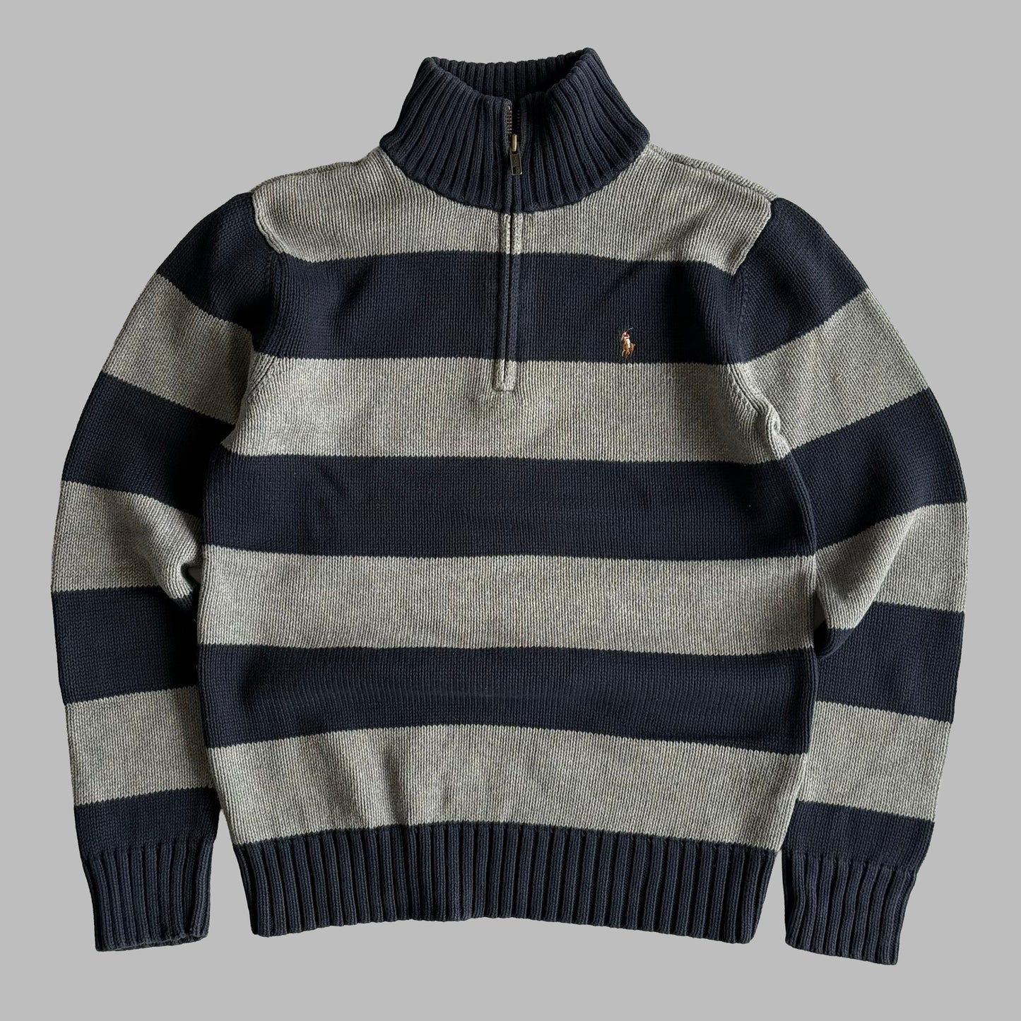Ralph Lauren Striped Quarter Zip - Small