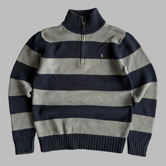 Ralph Lauren Striped Quarter Zip - Small