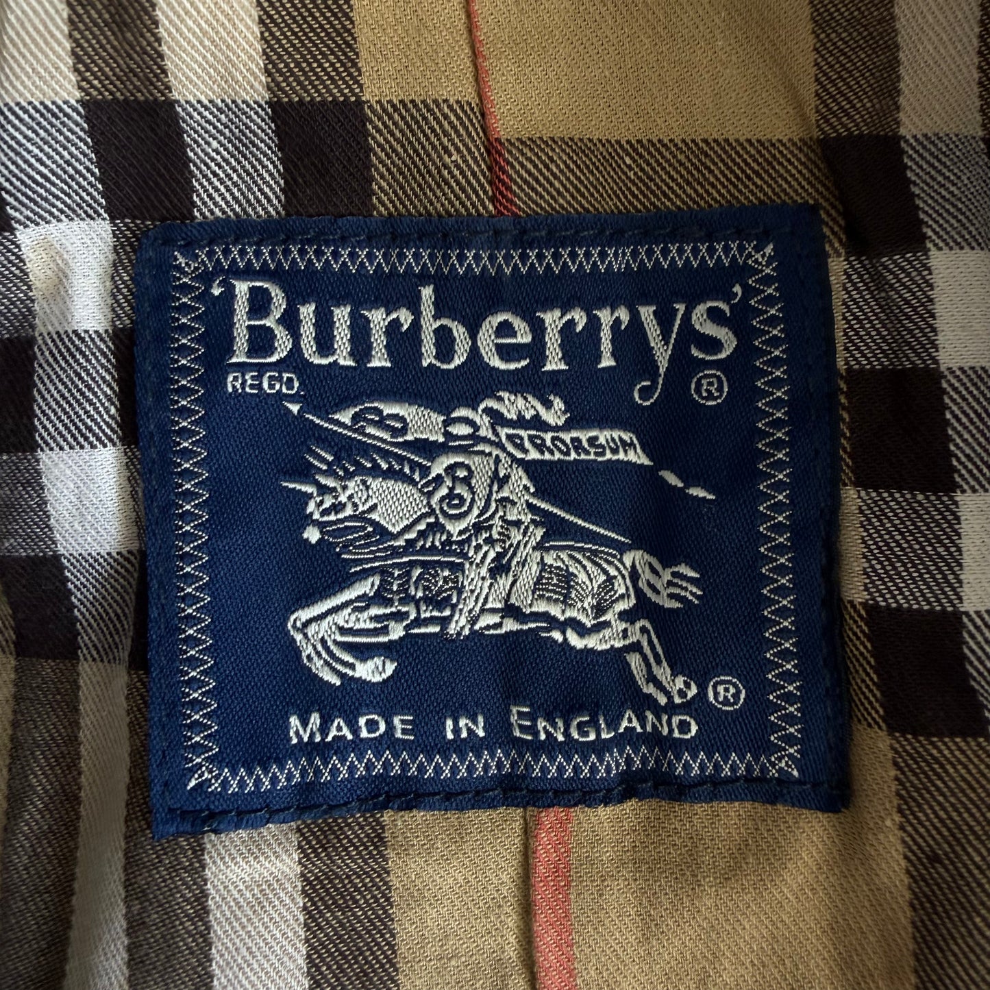 90s Double Breasted Burberry trench Coat - M