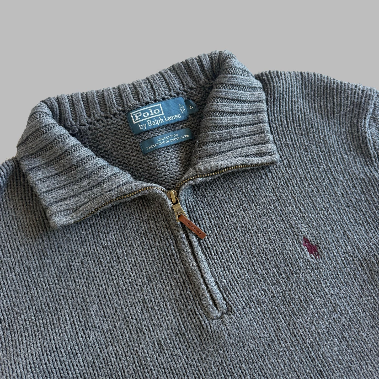 90s Polo Ralph Lauren Quarter Zip - L