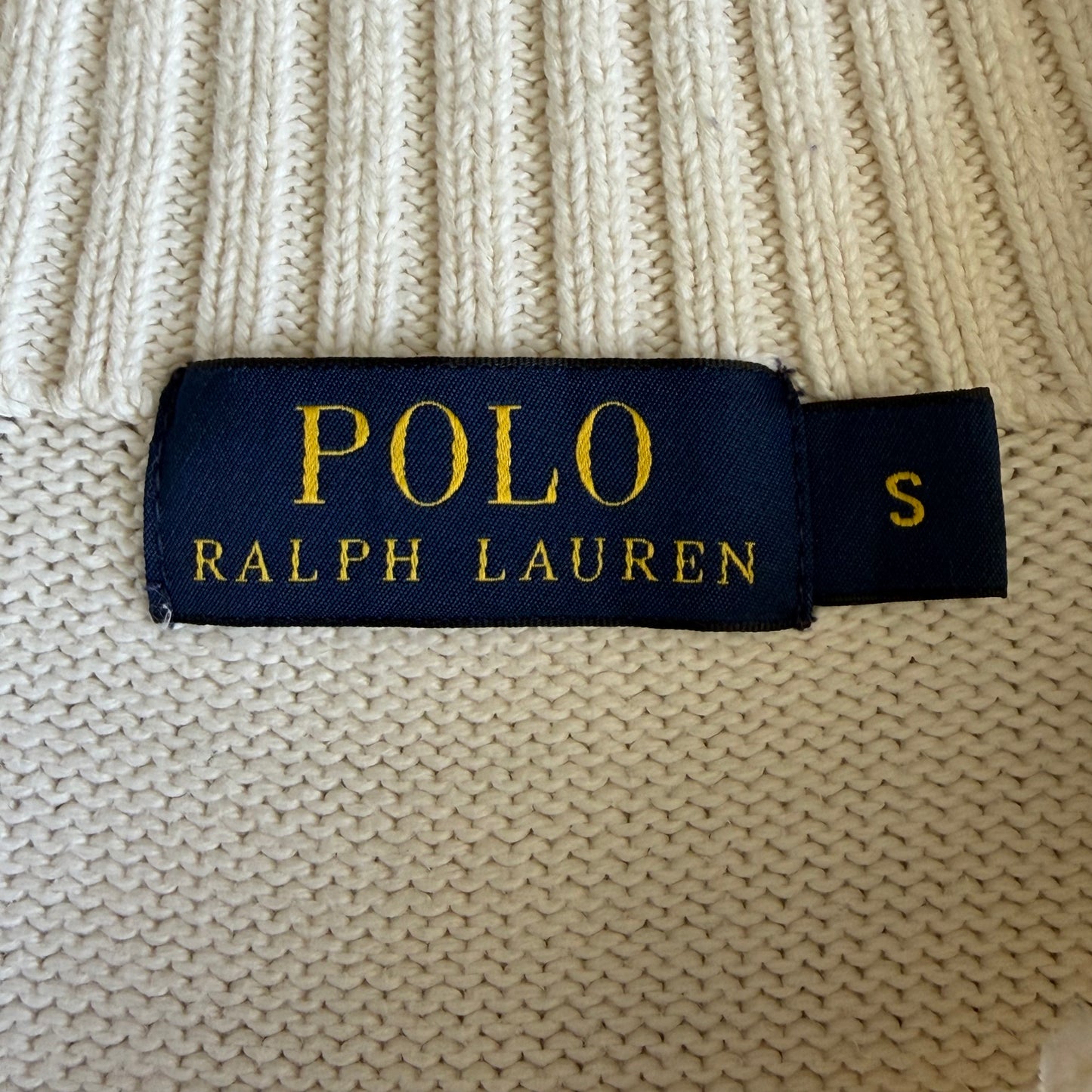 Polo Ralph Lauren Cotton Henley Knit Sweater - S