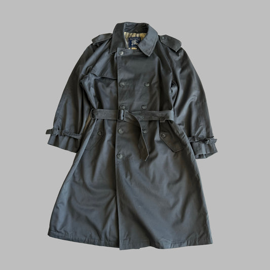 90s Double Breasted Burberry trench Coat - L
