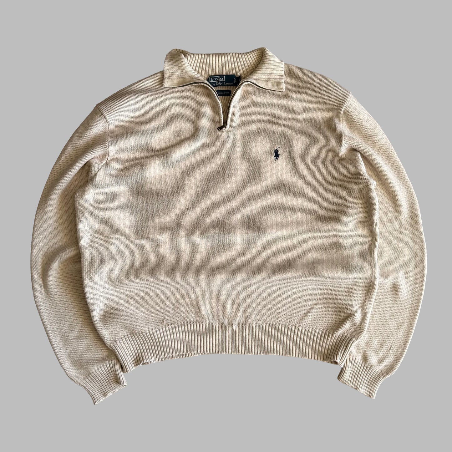 90s Polo Ralph Lauren Heavyweight Quarter Zip - XL