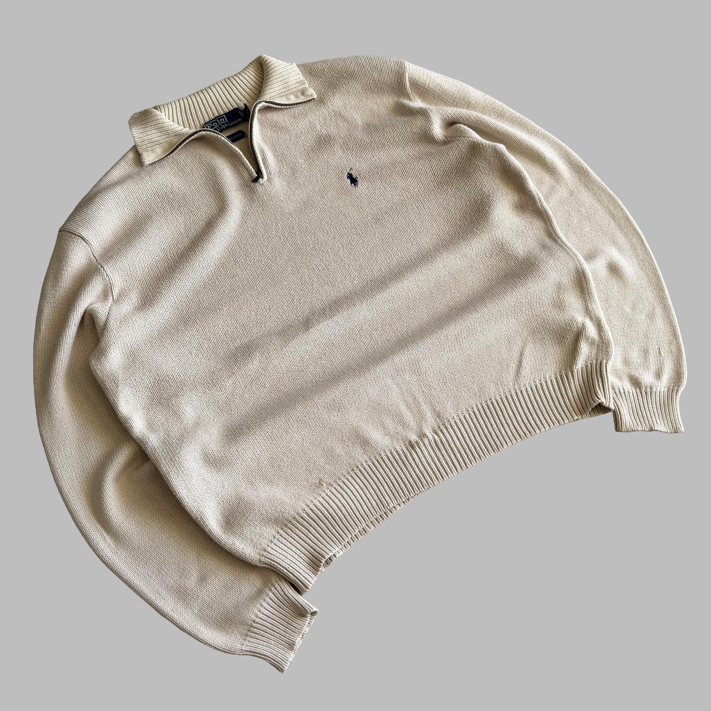 90s Polo Ralph Lauren Heavyweight Quarter Zip - XL