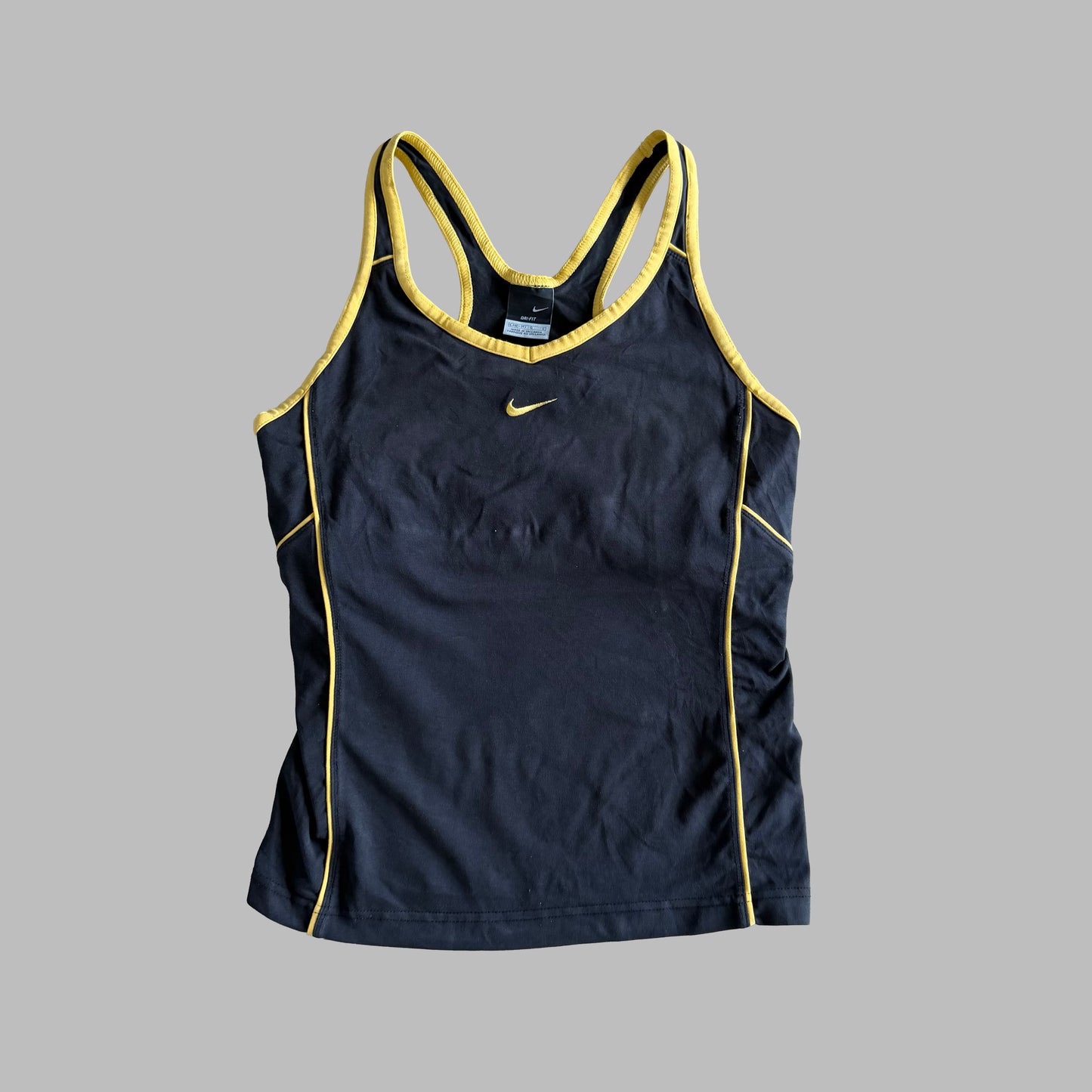 Y2K Nike Striped Racer Back Tank - L