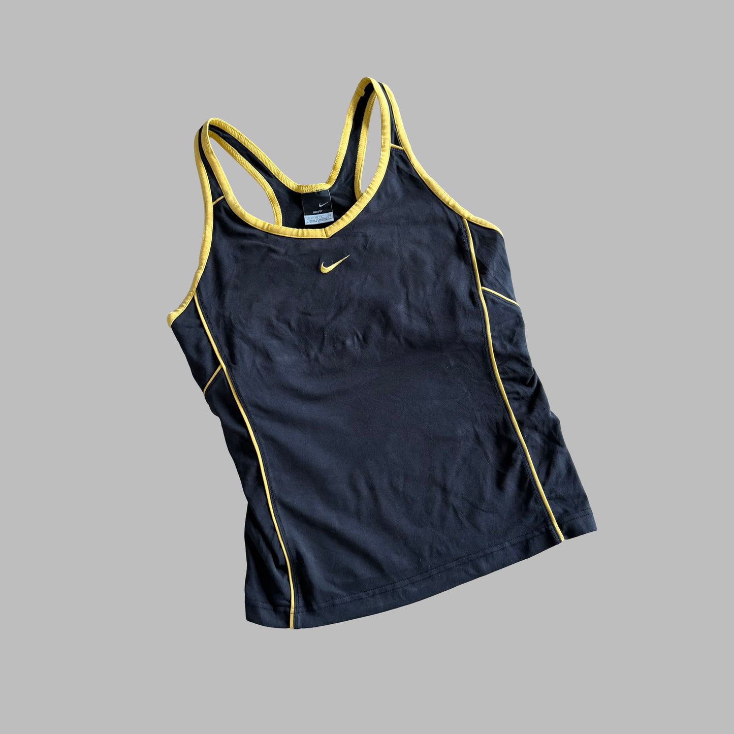 Y2K Nike Striped Racer Back Tank - L