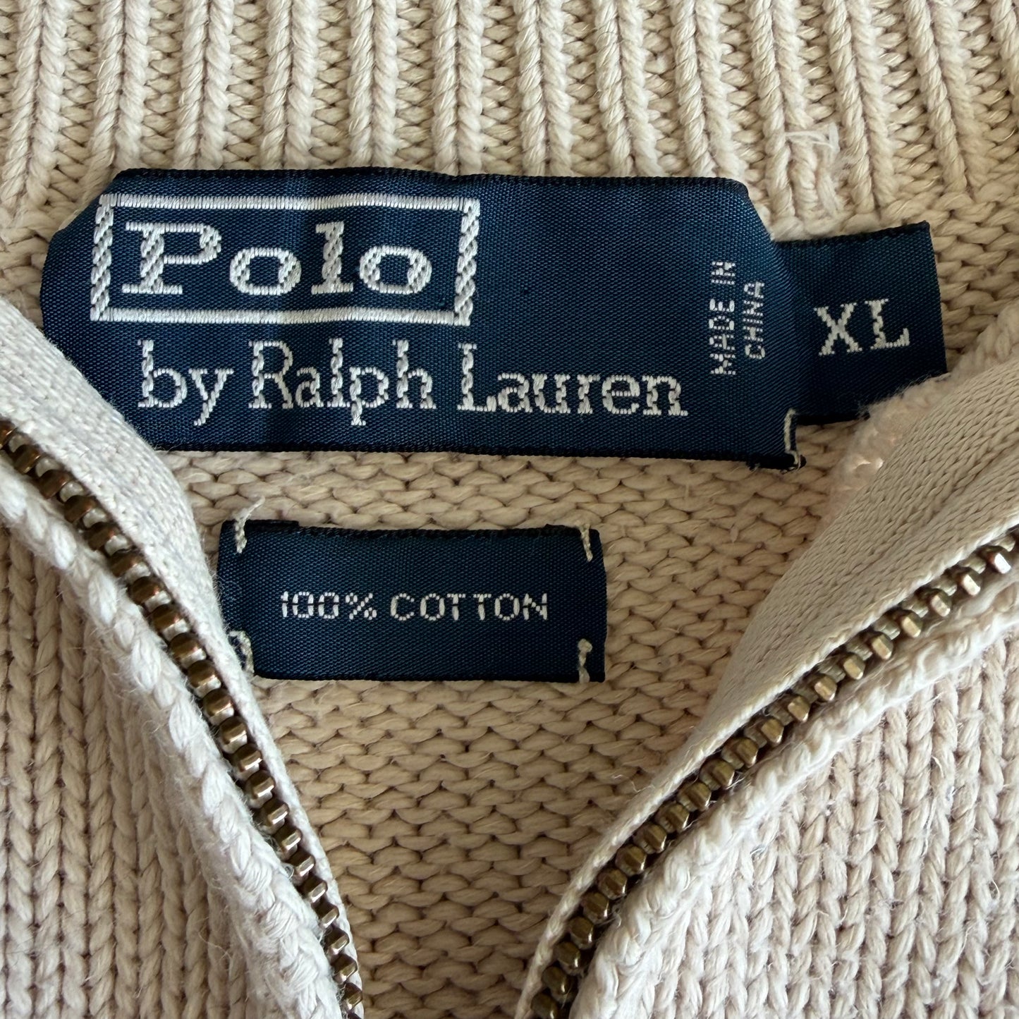 90s Polo Ralph Lauren Heavyweight Quarter Zip - XL