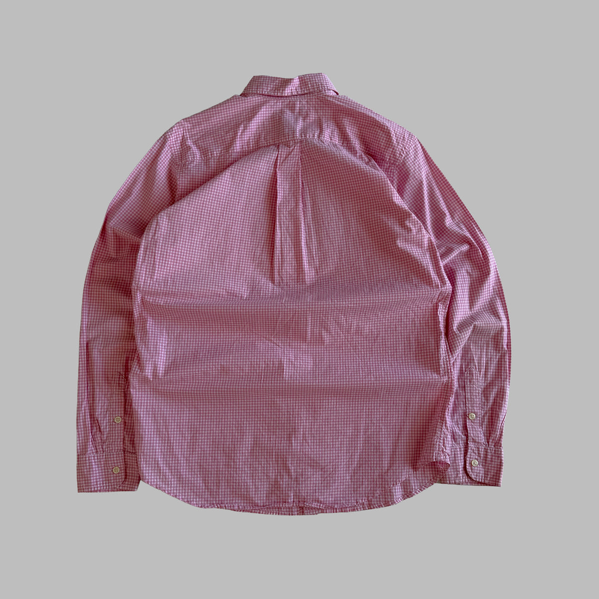 Y2K Polo Ralph Lauren Gingham Button Up Shirt - M