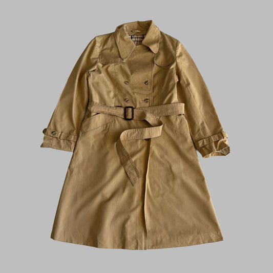 90s Double Breasted Burberry trench Coat - S