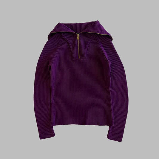 Y2K Polo Ralph Lauren Turtle Neck Quarter Zip - L