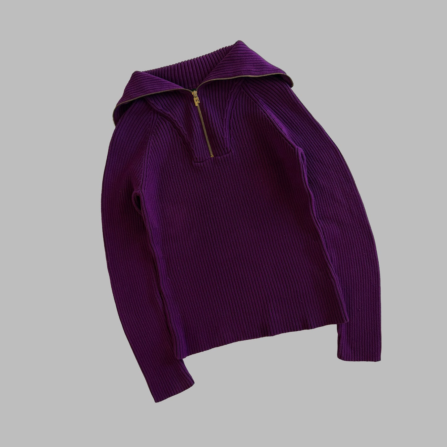 Y2K Polo Ralph Lauren Turtle Neck Quarter Zip - L