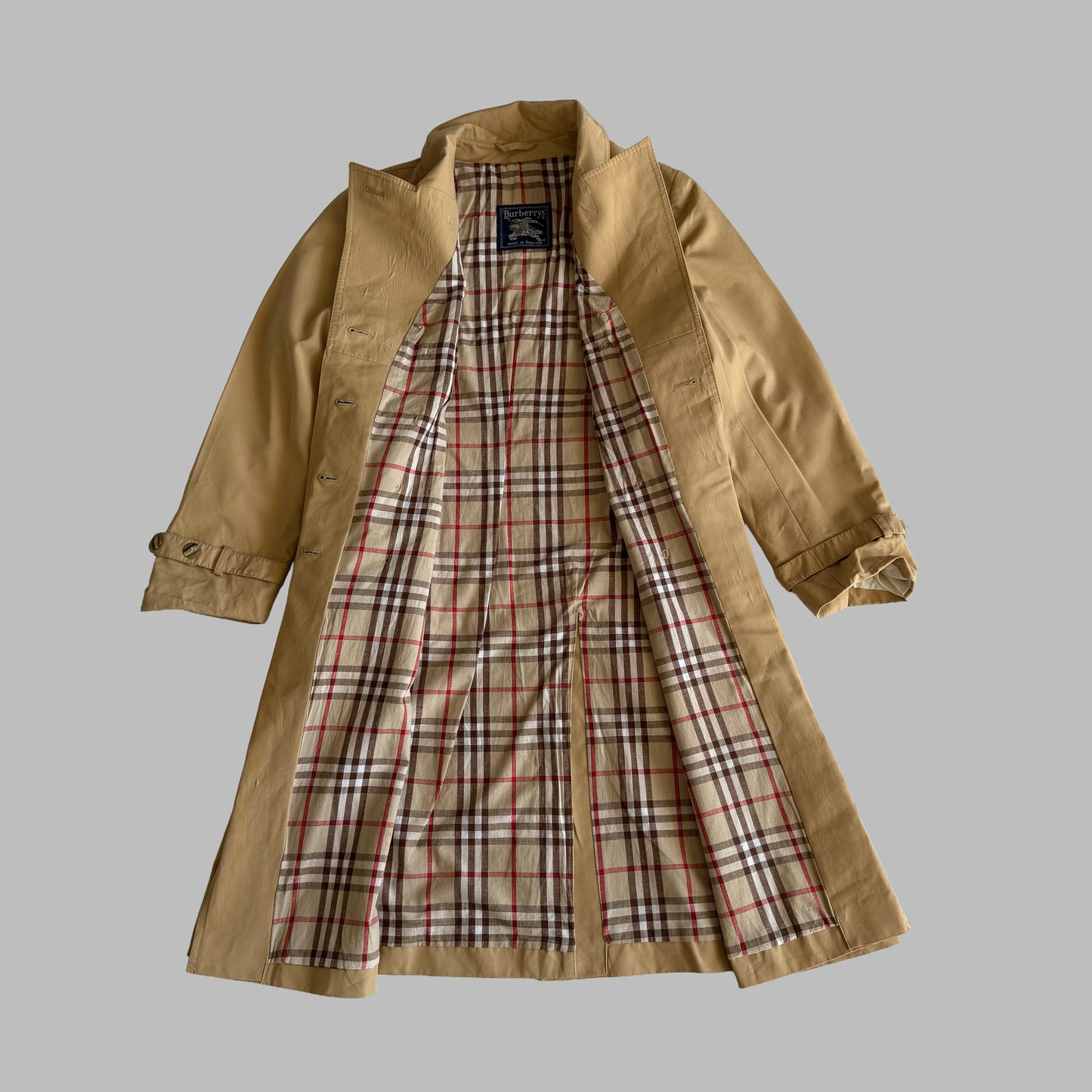90s Double Breasted Burberry trench Coat - S