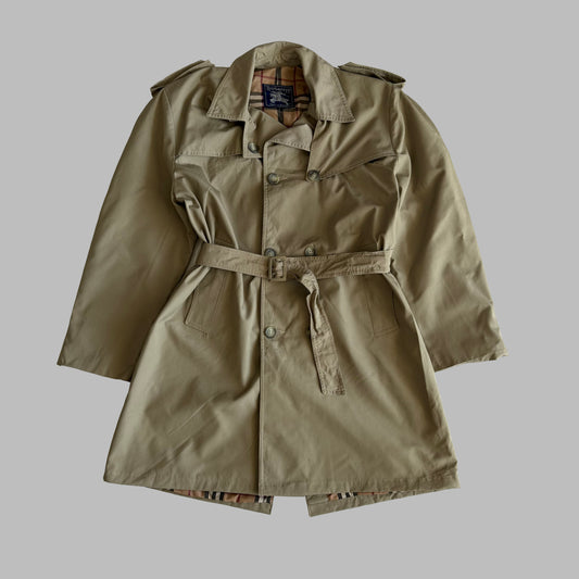 90s Double Breasted Burberry trench Coat - M