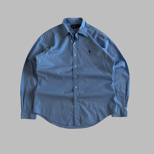 90s Polo Ralph Lauren Cotton Button Up Shirt - M