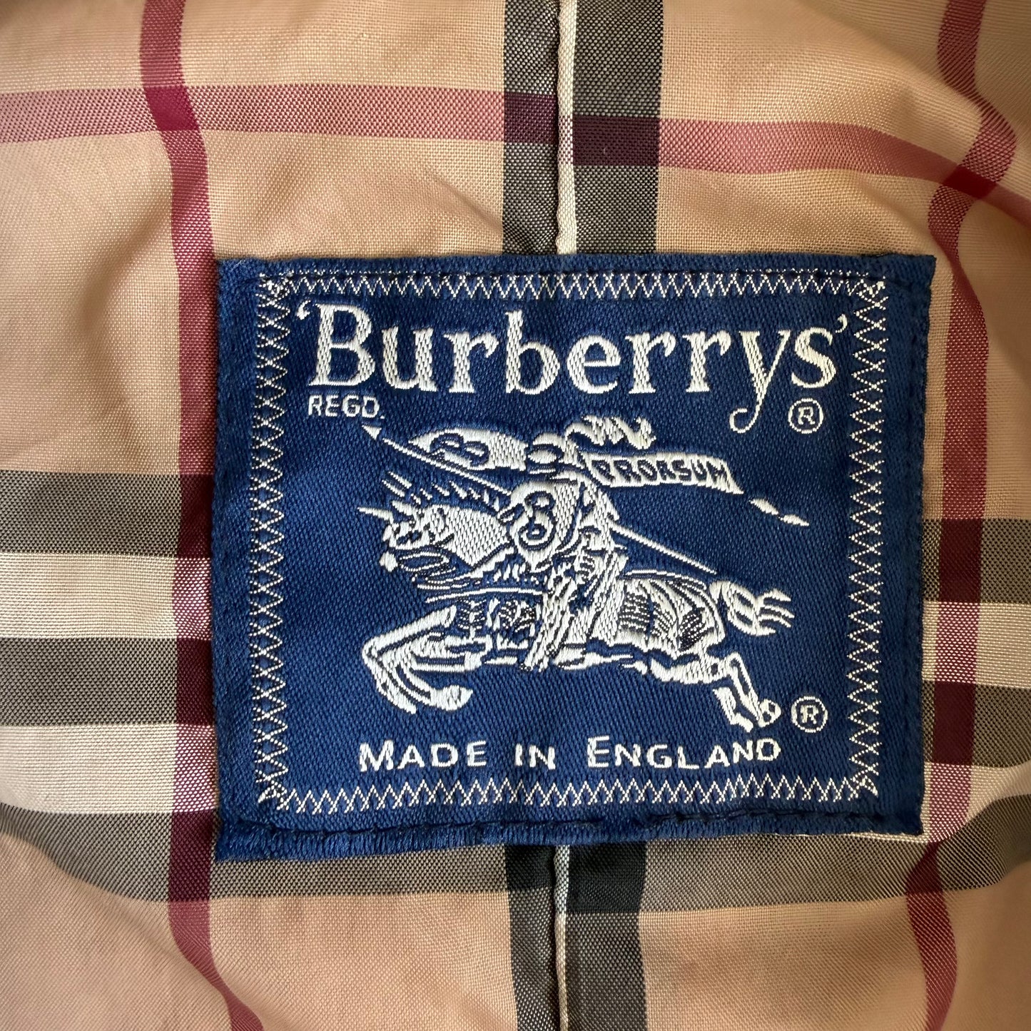 90s Double Breasted Burberry trench Coat - M