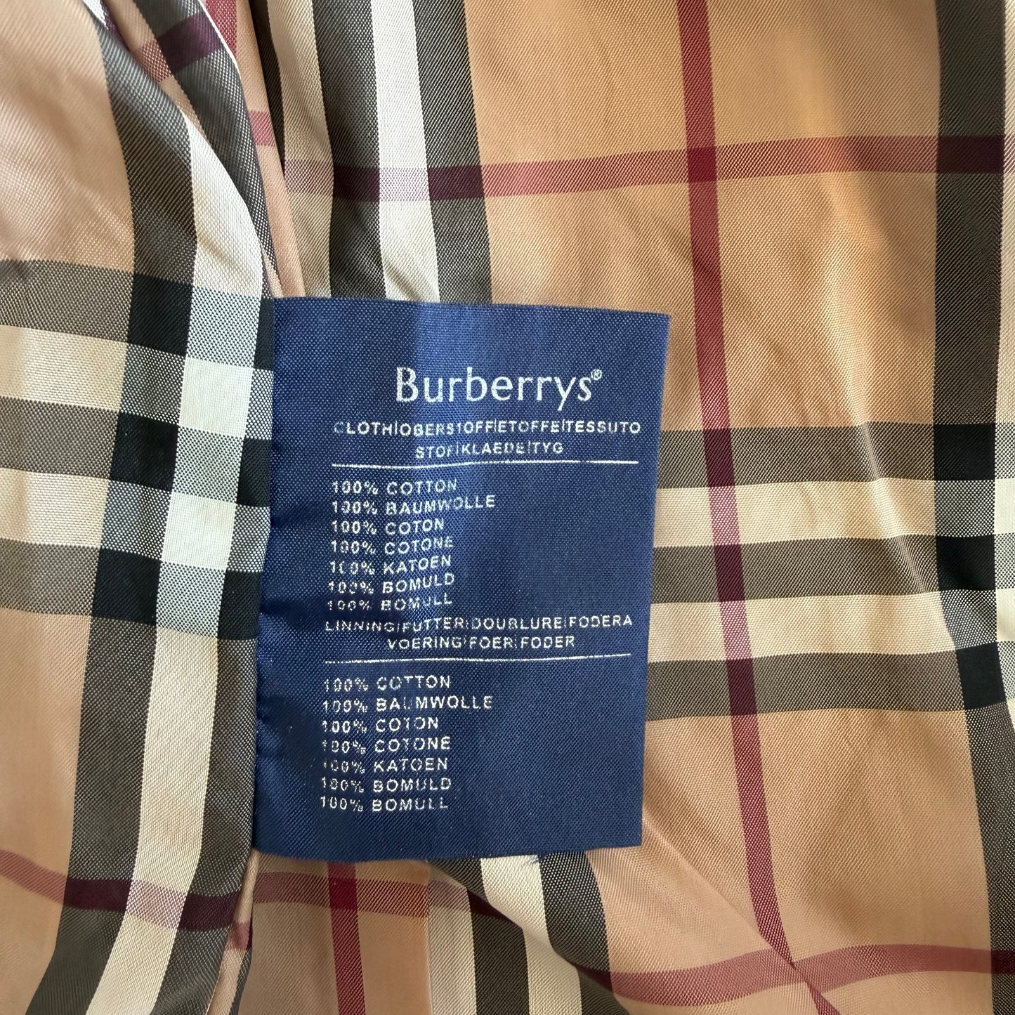 90s Double Breasted Burberry trench Coat - M