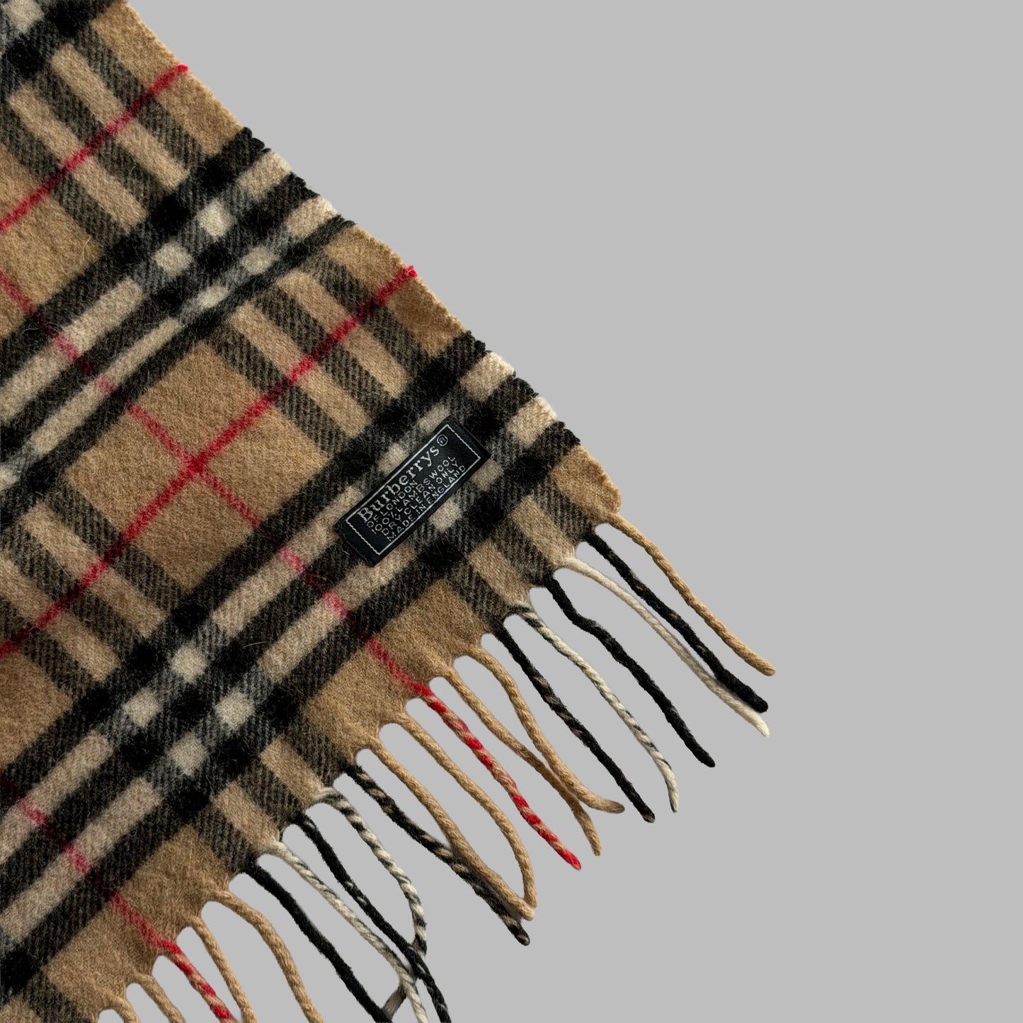 90s Burberry Nova Check Scarf