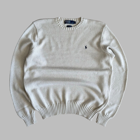 90s Polo Ralph Lauren Heavy Knit Sweater - L