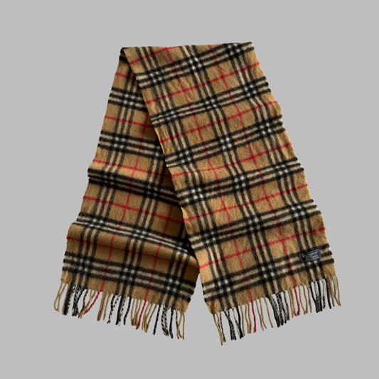90s Burberry Nova Check Scarf