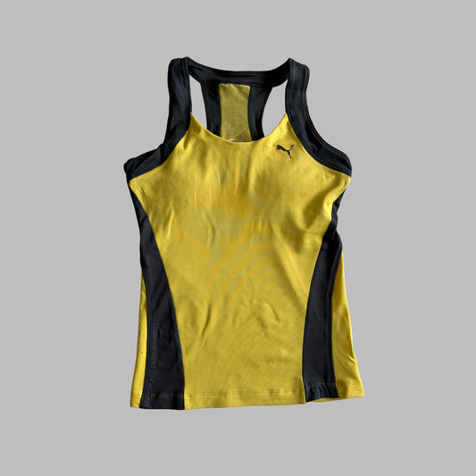 Y2K Puma Panelled Racer Back Tank - L