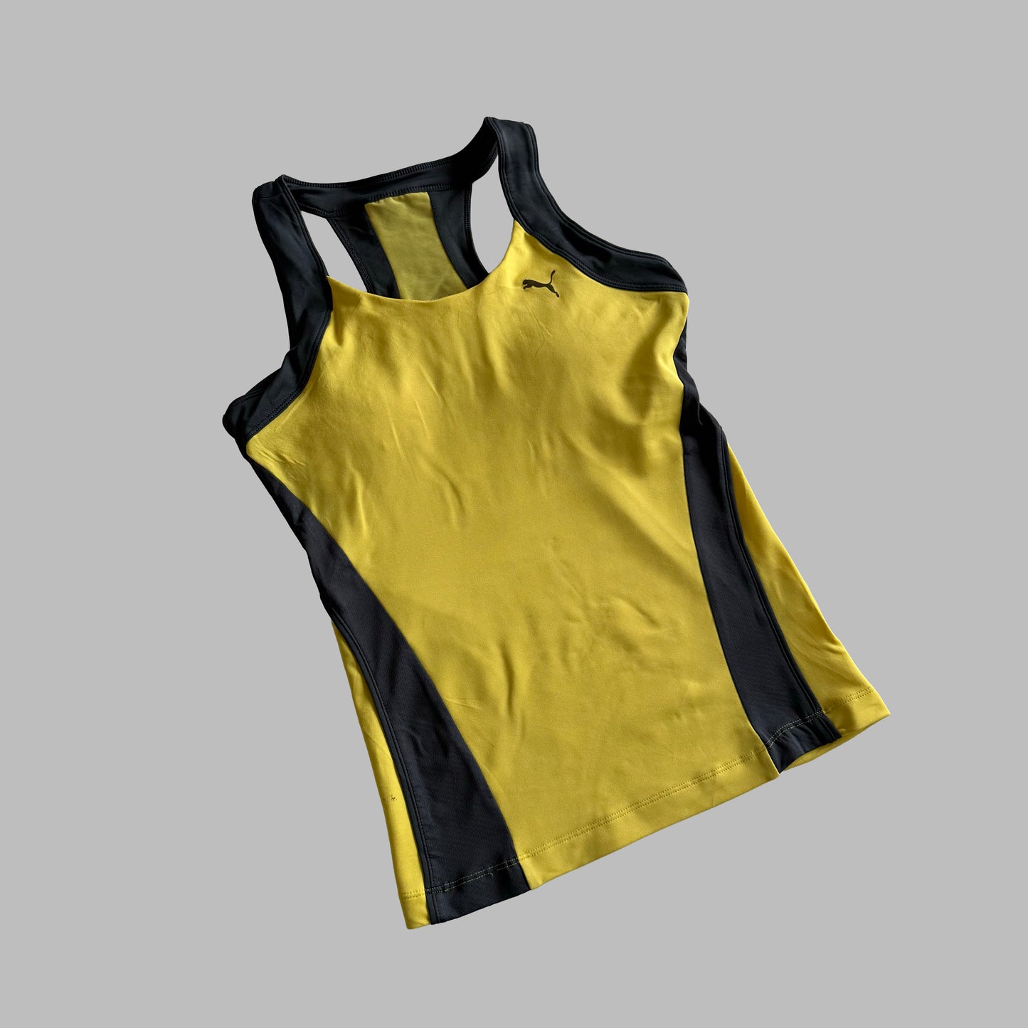 Y2K Puma Panelled Racer Back Tank - L