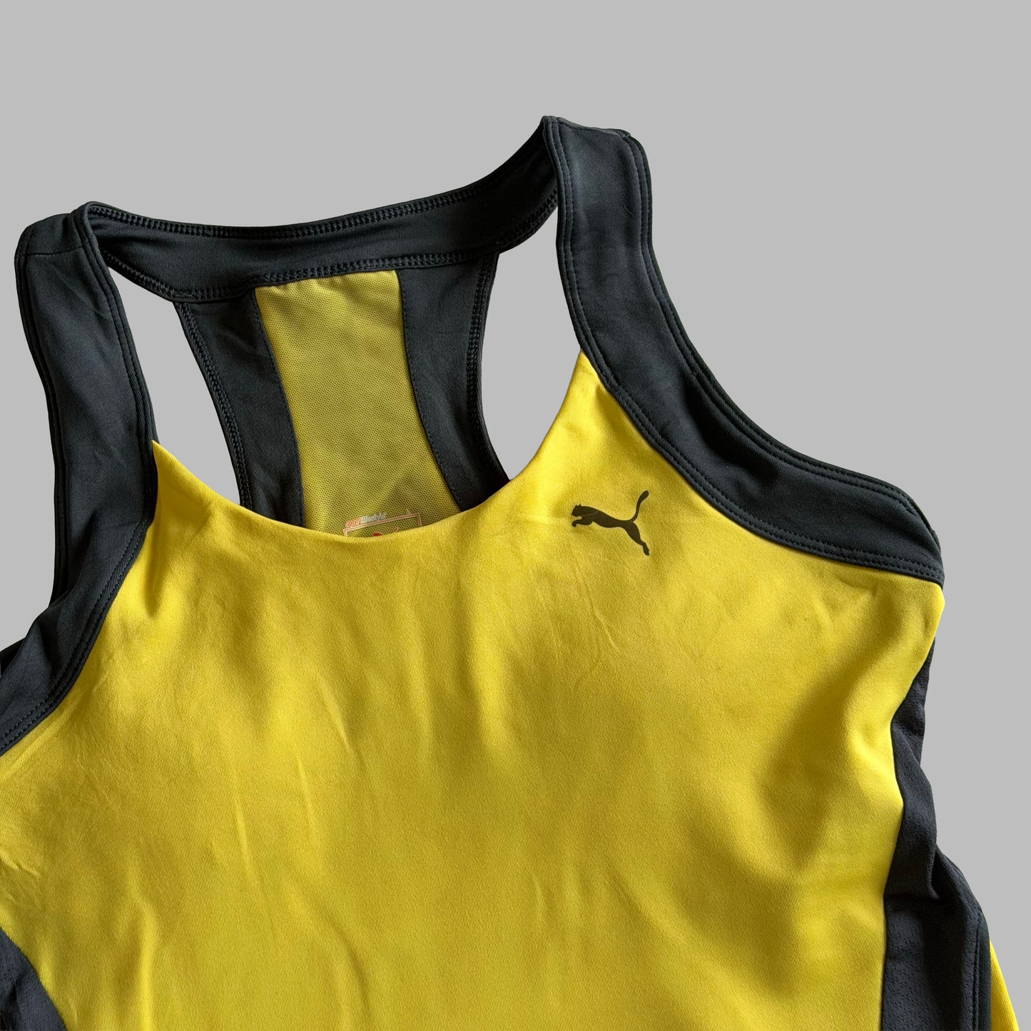 Y2K Puma Panelled Racer Back Tank - L