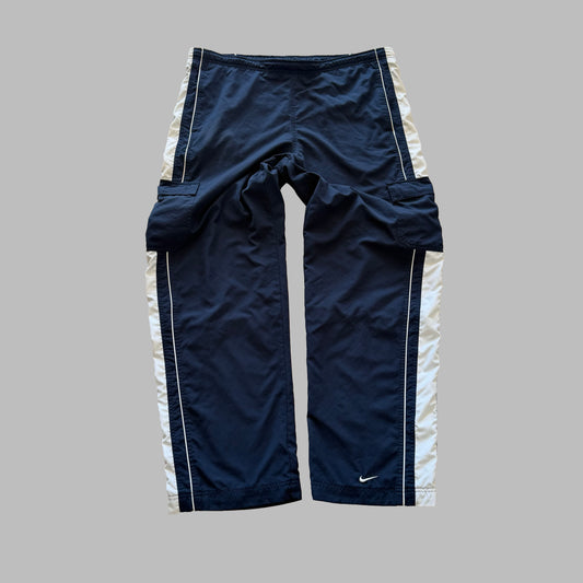 Y2K Nike Striped Cargo Track Pants - XL