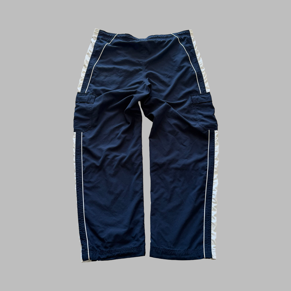 Y2K Nike Striped Cargo Track Pants - XL