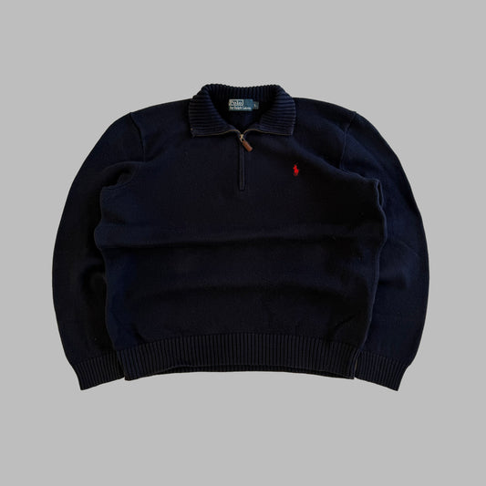 90s Polo Ralph Lauren Quarter Zip - L