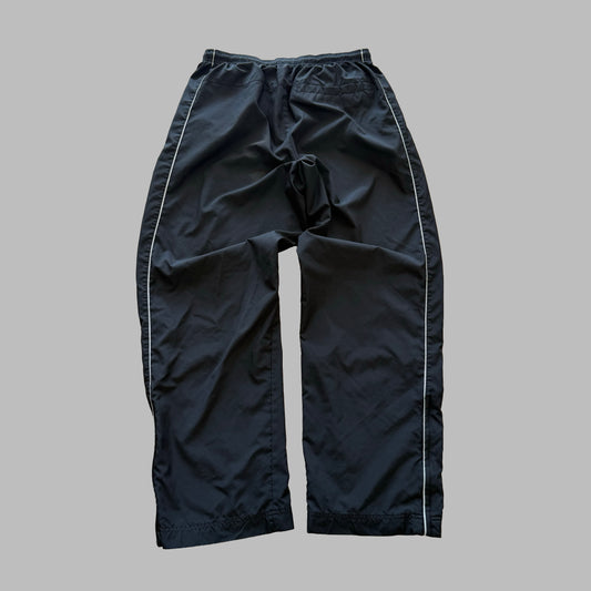 Y2K Nike Striped Wide Leg Track Pants - L