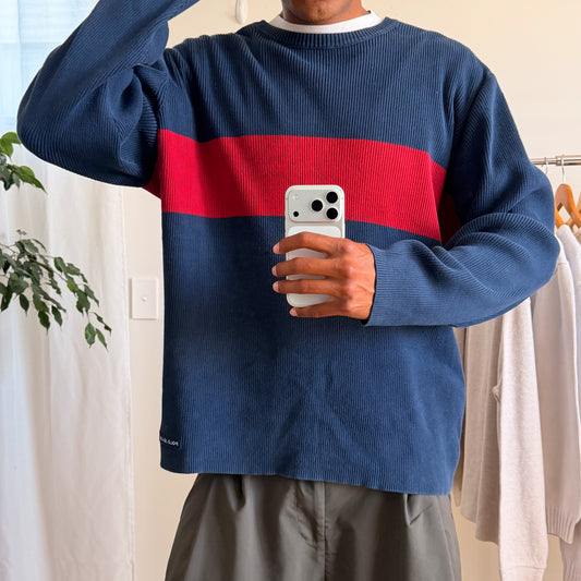 00s Ralph Lauren Ribbed Knit - XXL