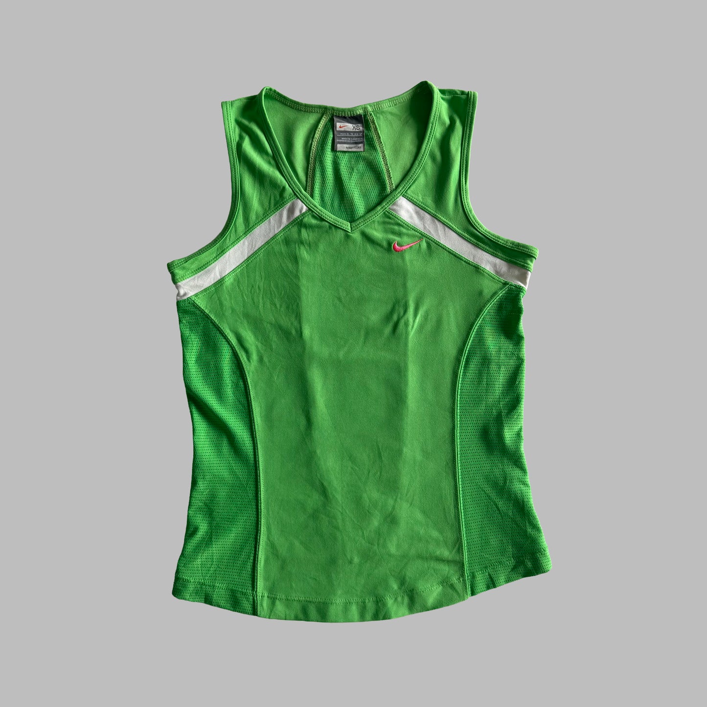 Y2K Nike Mesh Panelled Activewear Top - S/M