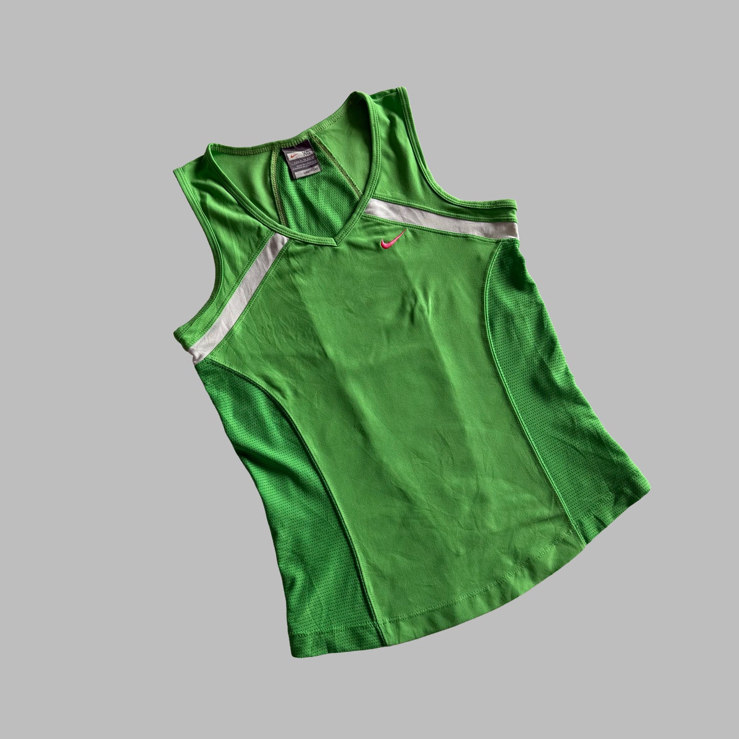 Y2K Nike Mesh Panelled Activewear Top - S/M